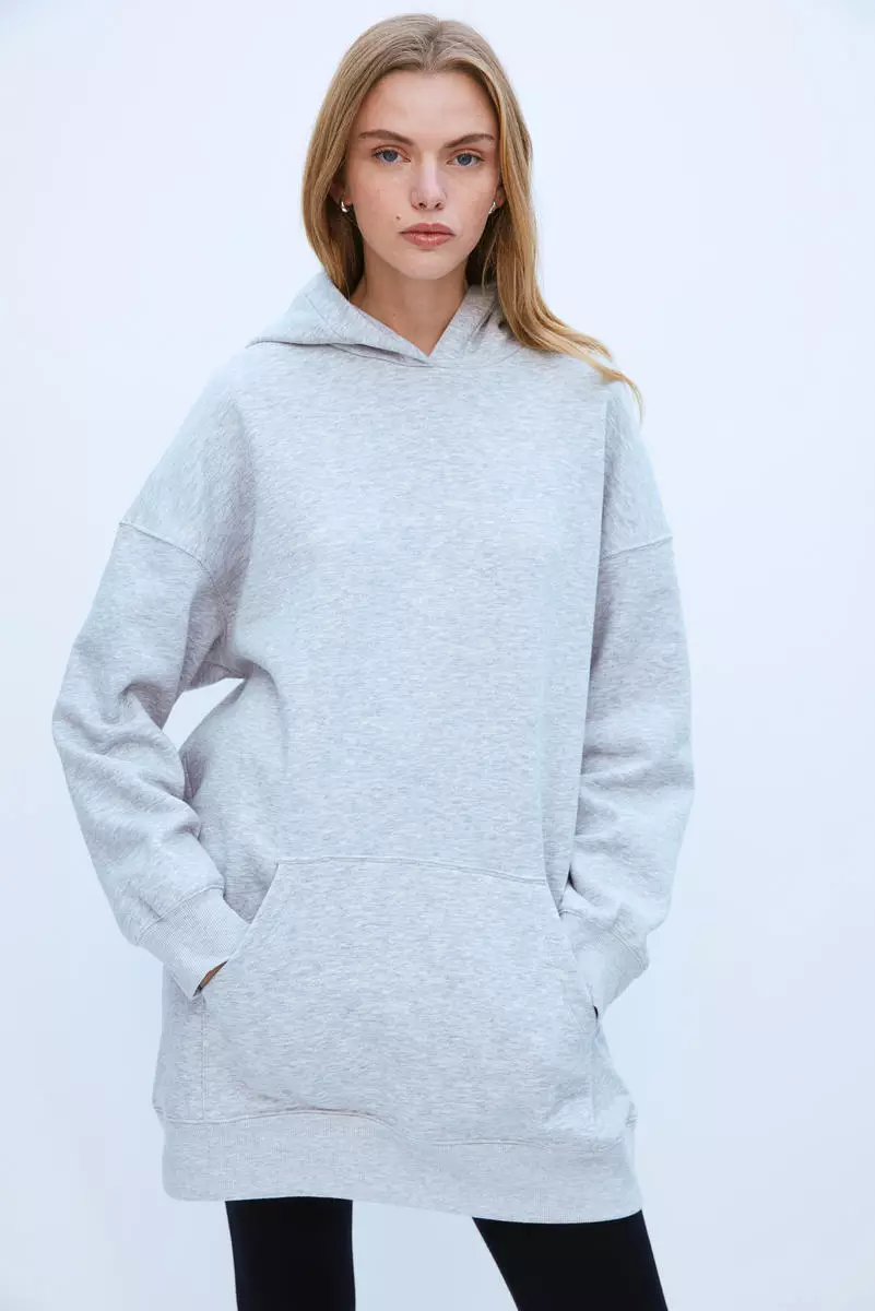 Oversized hooded dress