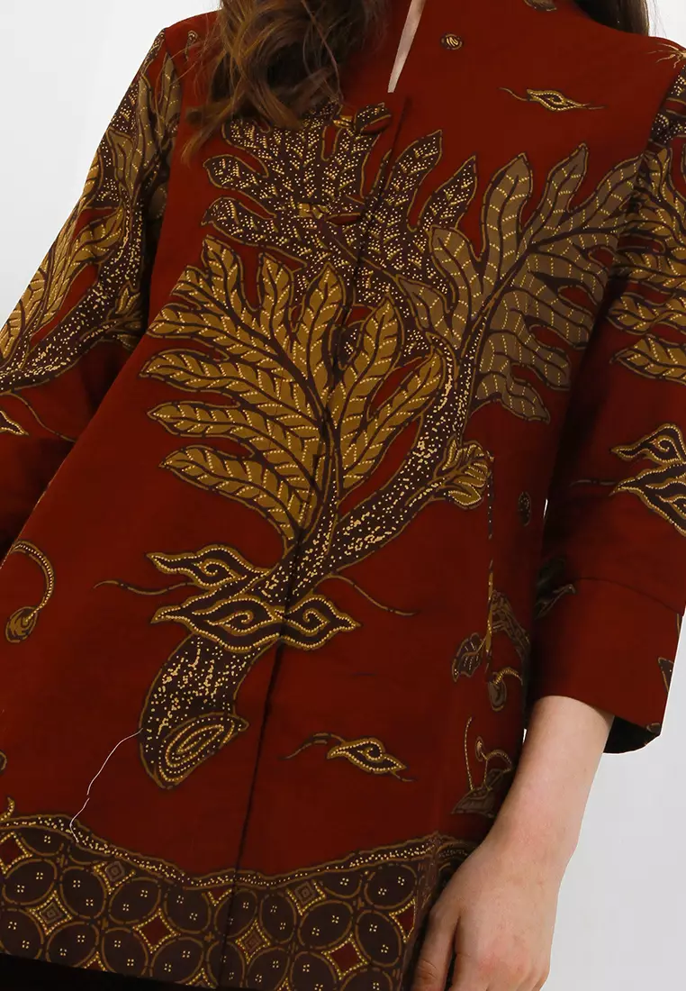 BATIK TALENTA EXCLUSIVE batik wanita blous PHON MERAH 11