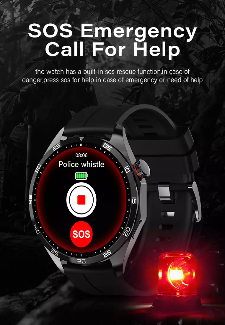 Smart Watch U19 Zinc Alloy Shell Strong Battery Life Health Management Jam Pintar AI Voice Assistant black