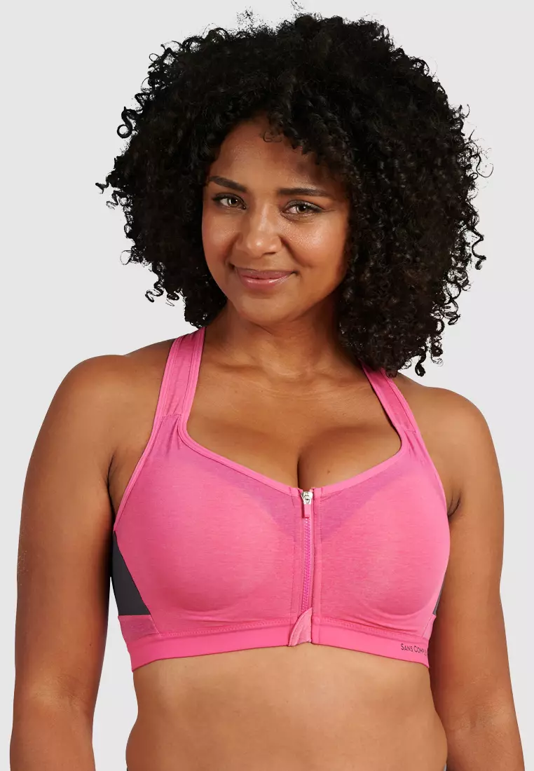 Buy Sans Complexe Tonic Front Close Zip Up Underwired Sports Bra 2024  Online