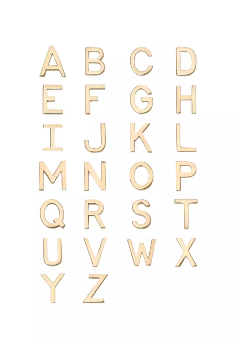 Lettera B 18K Gold Necklace in 16”