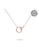 Millenne silver MILLENNE Millennia 2000 Forever Rose Gold Necklace with 925 Sterling Silver B921BACECCA99AGS_6