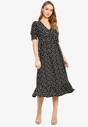 Buy Miss Selfridge Black V Neck Midi Smock Dress 2021 Online Zalora Singapore Get the lowest price on your favorite brands at poshmark. black v neck midi smock dress