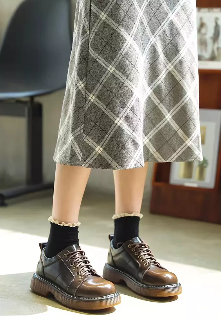 4CM Leather Derby Shoes MZ2755