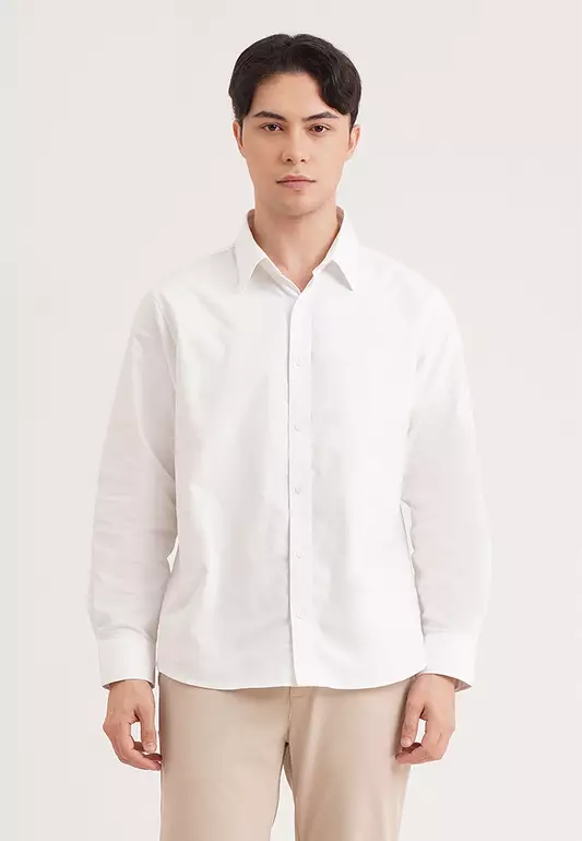 Regular Fit Long Sleeves Shirt with Embroidery