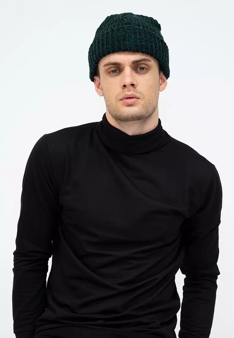 Topi Kupluk Rajut Beanie Hat Polos Topi Gunung hitam dusty