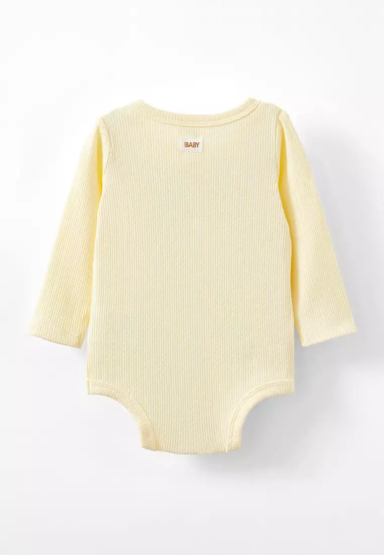 Organic Pointelle Long Sleeve Bubbysuit