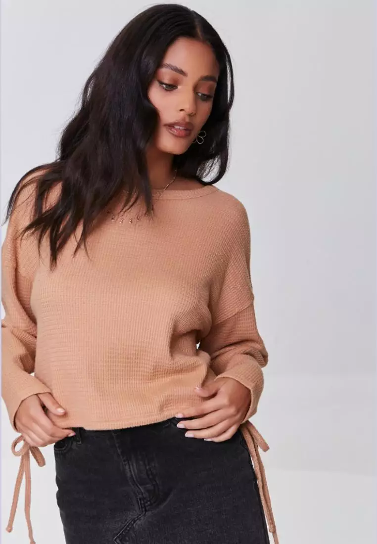 Forever 21 waffle clearance knit