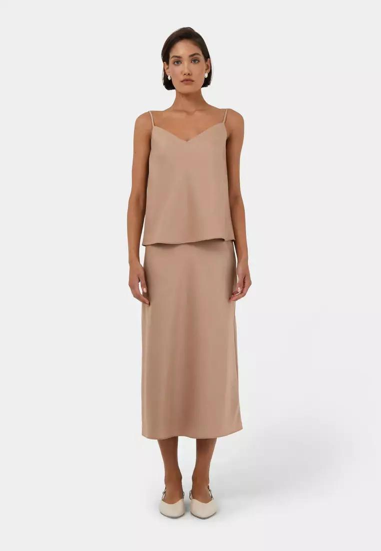 Joy Satin V-neck Cami