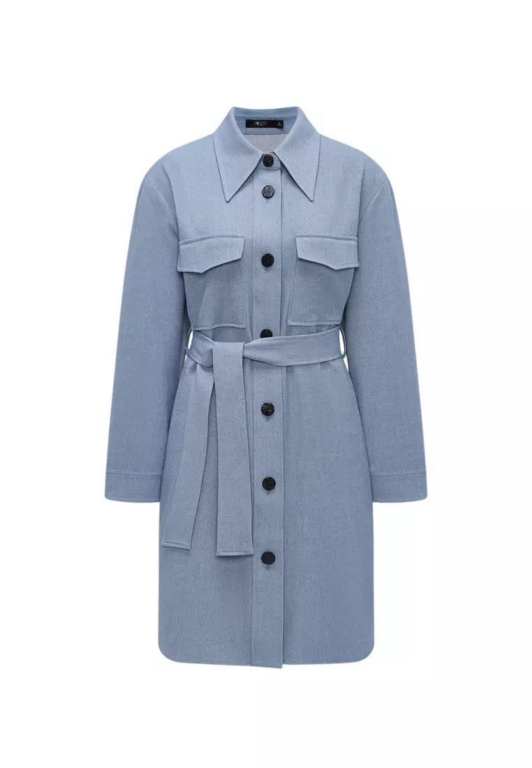 長袖襯衫式大衣