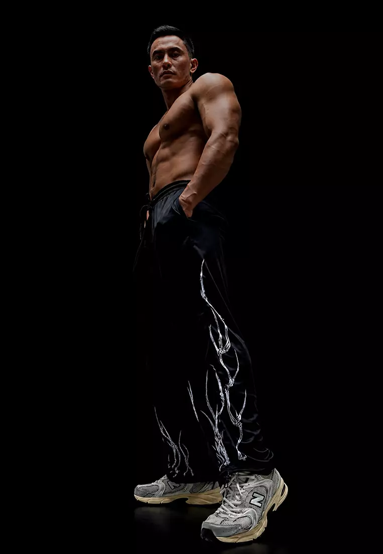 Veritate Oversize Track Pants Skeleton series Black