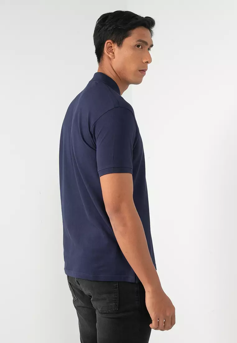 Buy Electro Denim Lab Pure Cotton Pique Polo Shirt 2024 Online | ZALORA ...