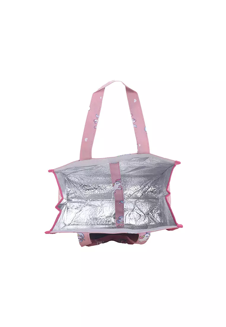 Tas Tempat Makanan Thermal Lovely Unicorn Pink 26x27 cm