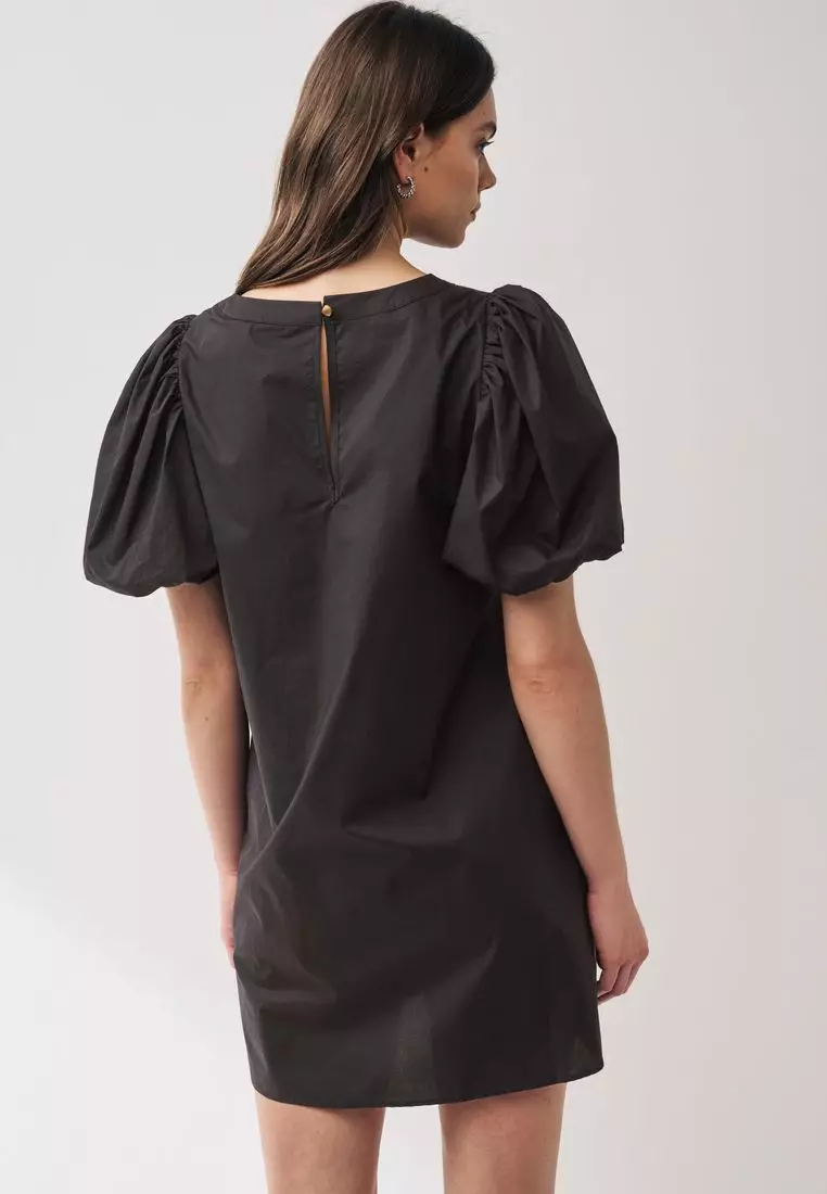 Buy NEXT 100% Cotton Poplin Puff Sleeve Crochet Insert Mini