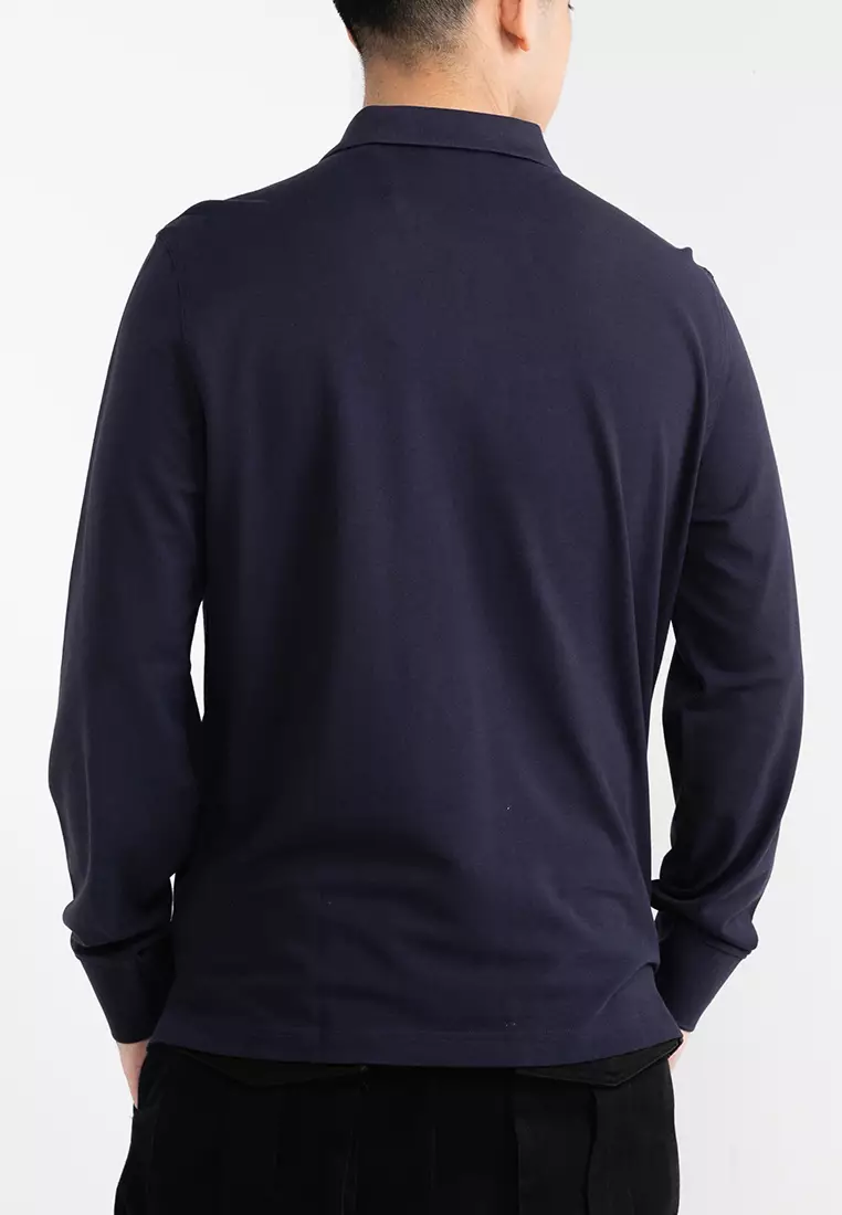 Shield Long Sleeve Polo Shirt