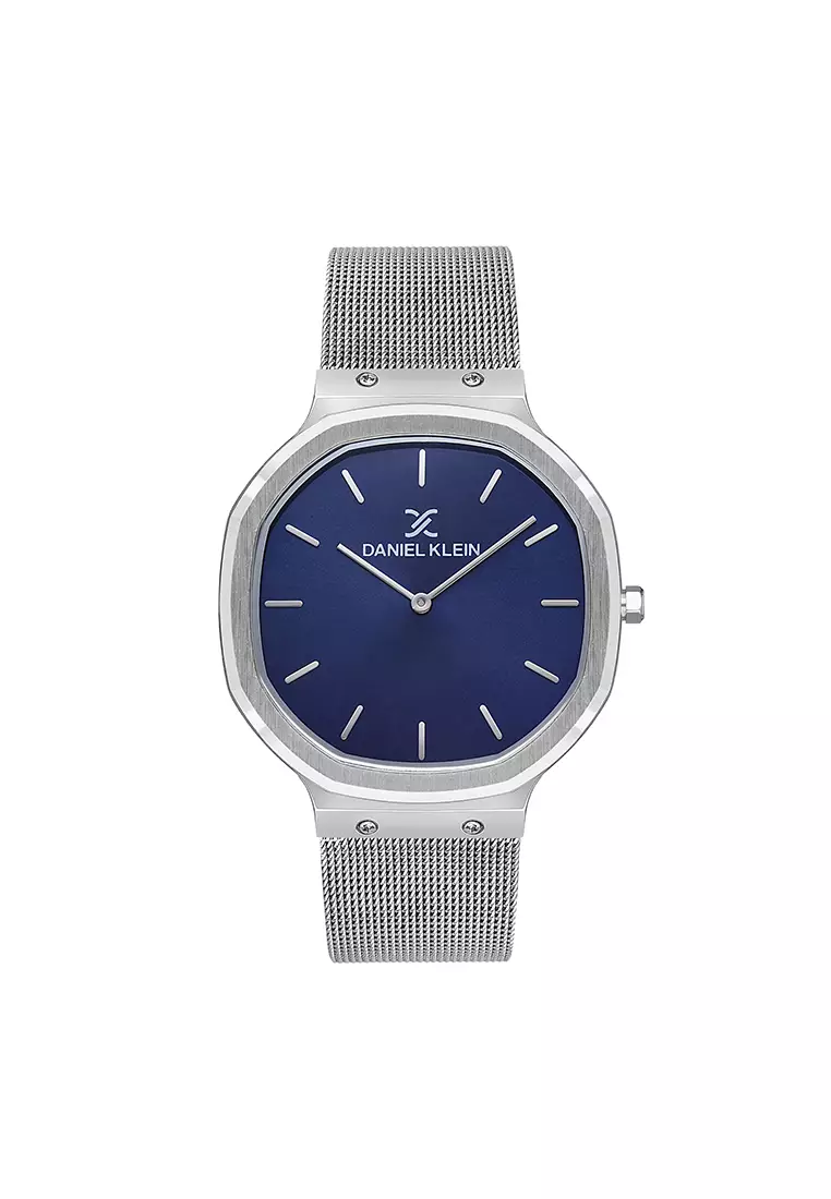 Daniel Klein Premium Men s Analog Watch DK.1.13395 3 Silver Mesh Strap Watch Watch for Men