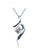 YOUNIQ silver YOUNIQ Ribbon 925 Sterling Silver Necklace Pendant with White Cubic Zirconia 6B92AACE7188C2GS_1