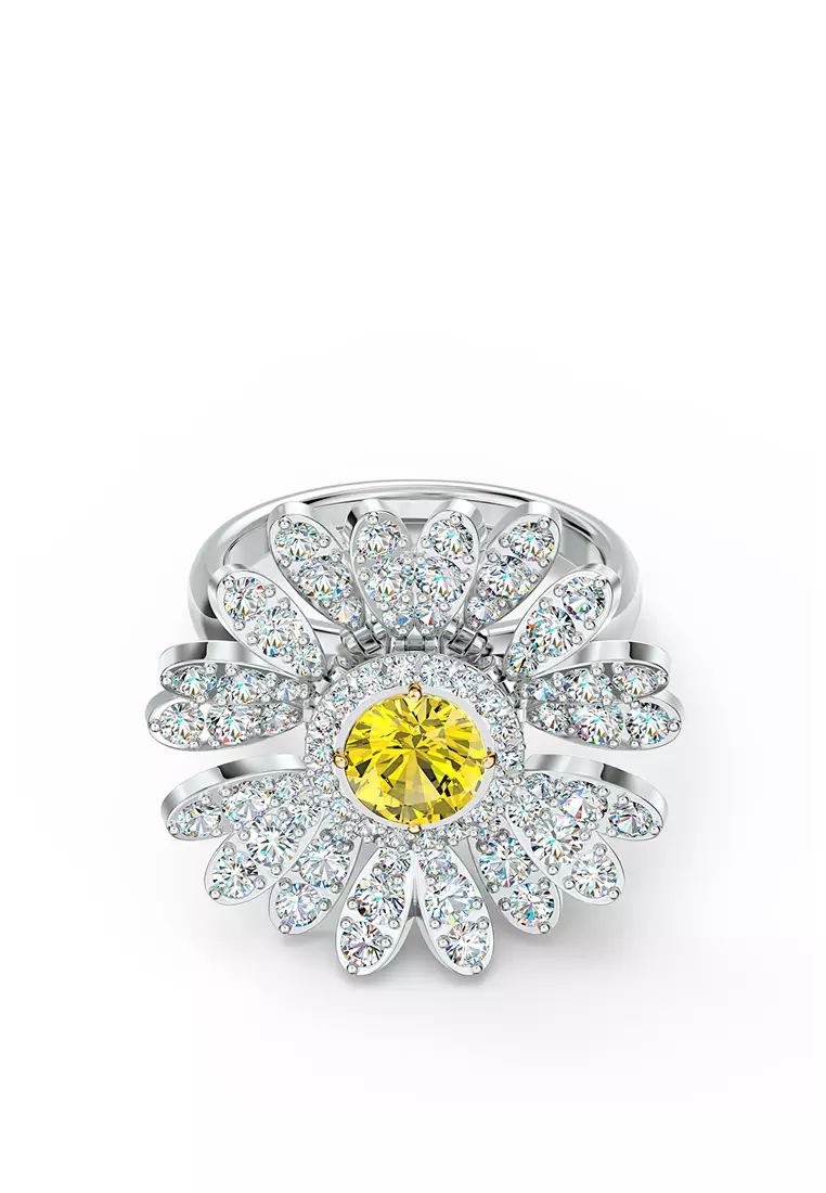 Swarovski eternal store flower ring set