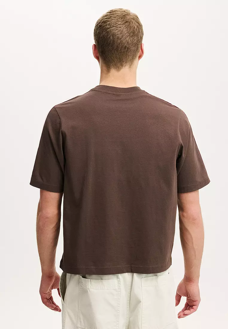 Cropped Fit Panel T-Shirt