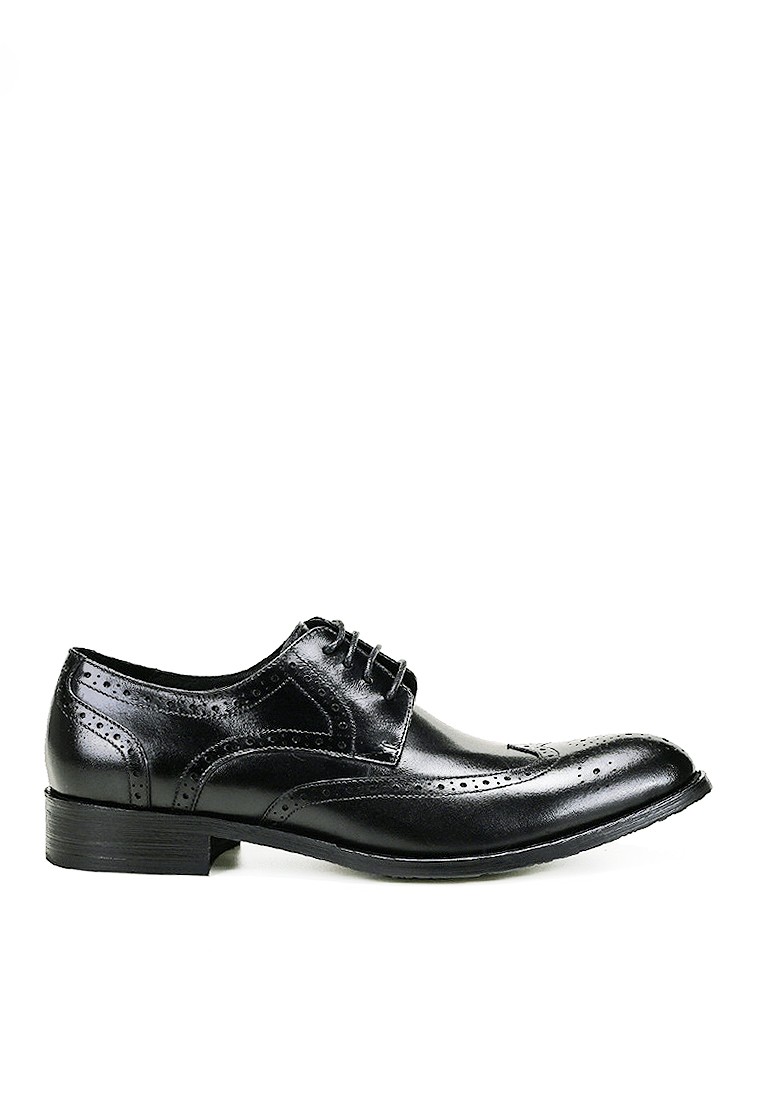 VANSA Vintage Brogue Waxed Cowhide Business Shoes VSM-F25828