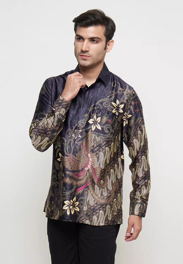Exclusive Slimfit Jivan Kemeja Batik Pria Lengan Panjang