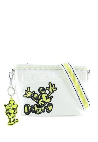 Desigual white Mickey Mouse Sling Bag A7F0EAC2EBD80BGS_1