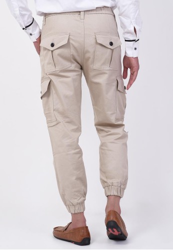Jual ZAYIDAN Zayidan Celana  Jogger  Pria Muslim Cream 
