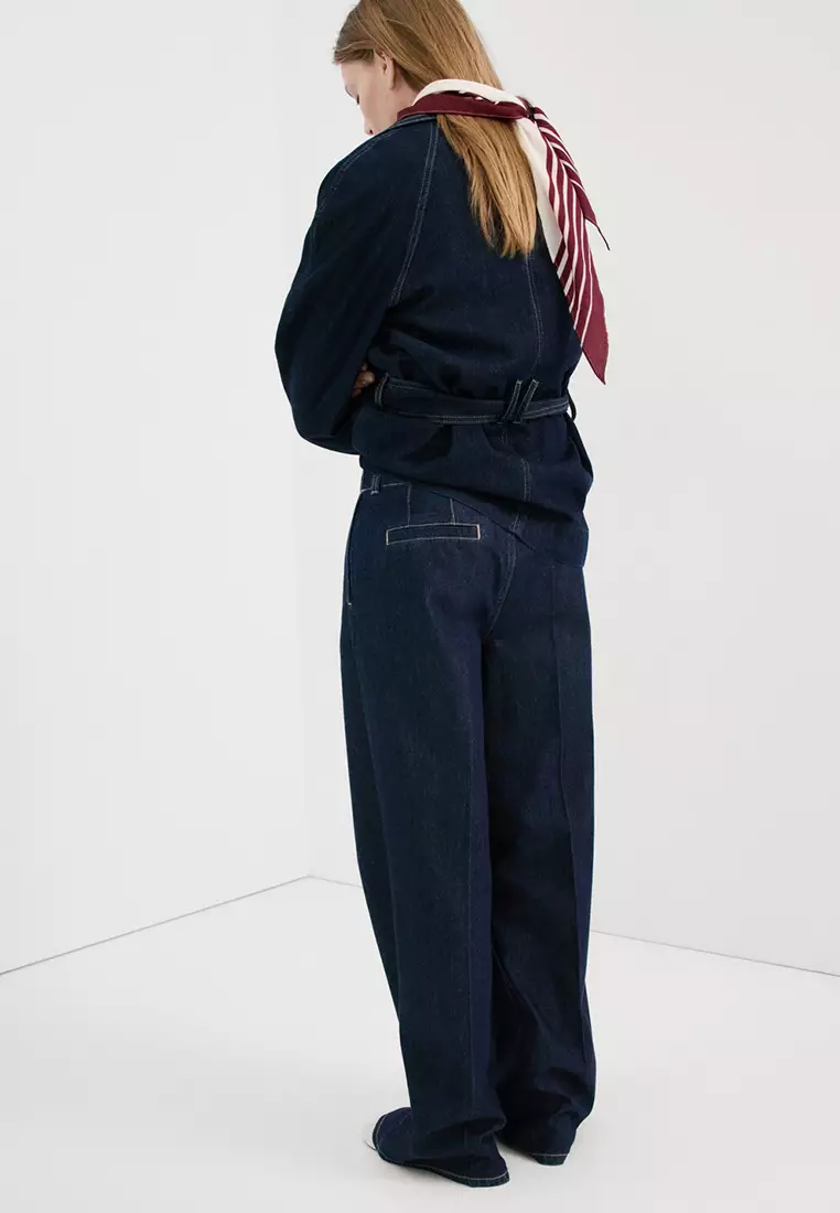 Wide Leg Mid-Rise Jeans