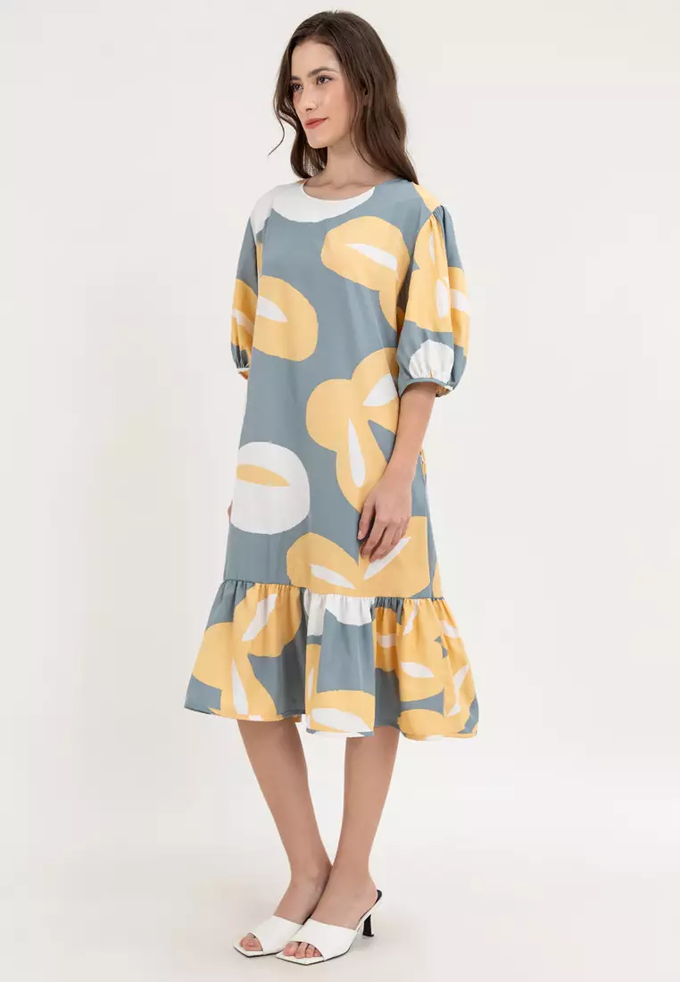 Azalea Abstract Print Dress