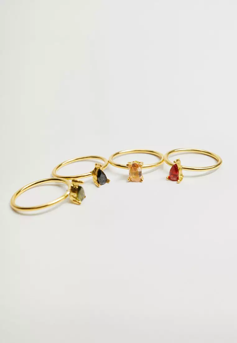 Buy Mango Crystal Ring Set 2025 Online | ZALORA Philippines