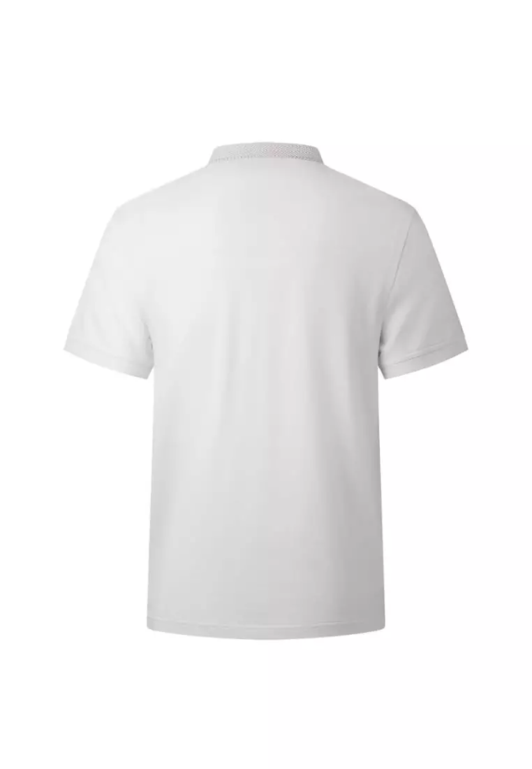 Non-Iron Pure Cotton Stand Collar Polo Tee