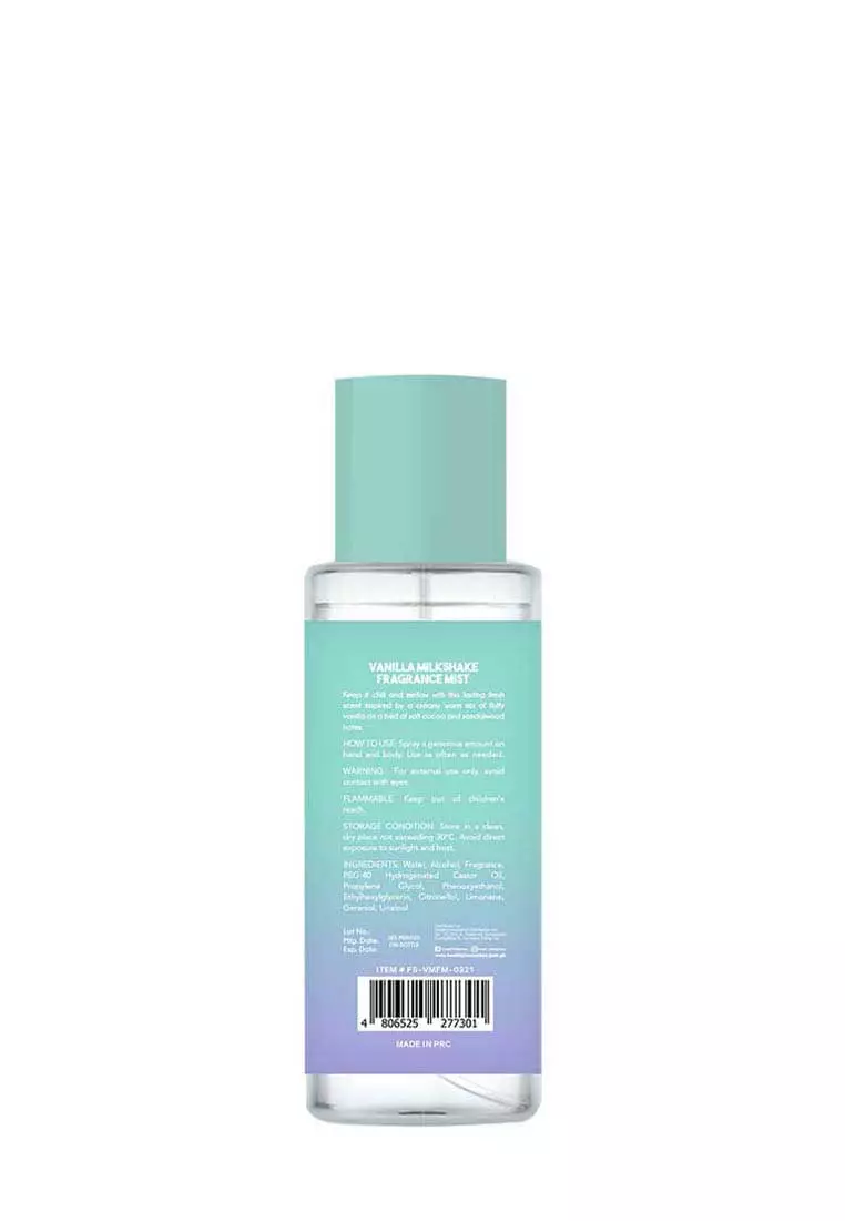Buy Fresh Philippines Fresh Scentlab Fragrance Mist Vanilla Milkshake 88mL Bestseller