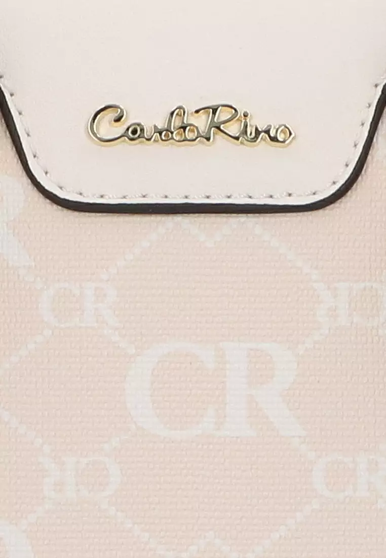 CR Monogram in Cream Top Handle - Beige