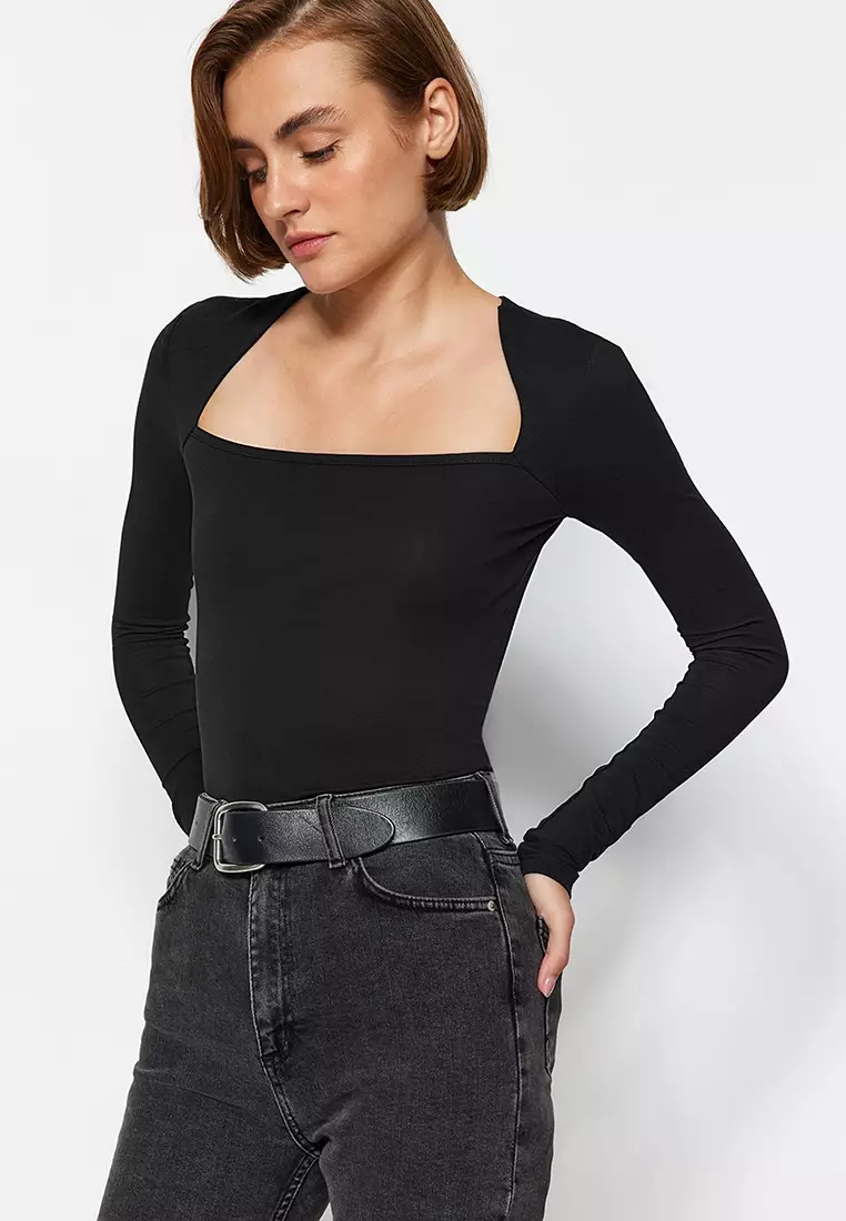 Long Sleeves Fitted Top