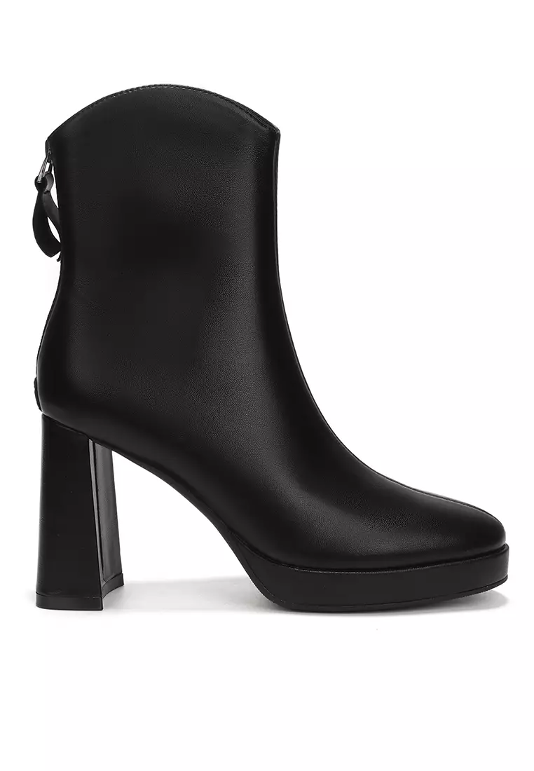 Discount on Twenty Eight Shoes  shoes - SKU: 9CM Round Toe Zipper Cowboy Boots BY990-5