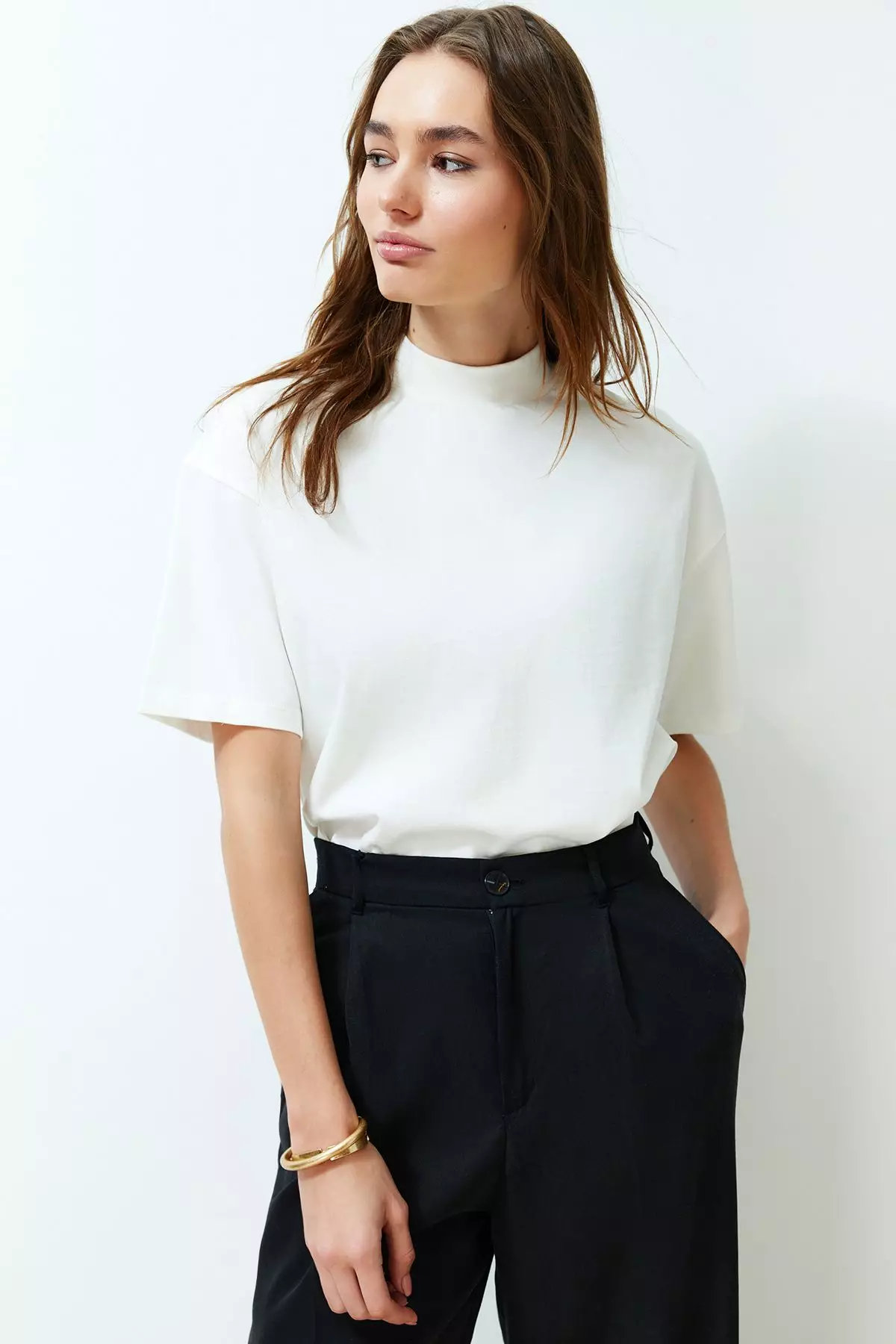 Mock Neck T-Shirt