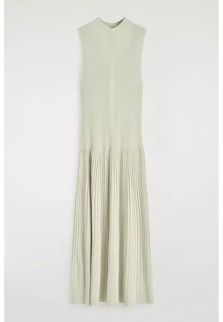 Buy COS PLEATED HIGH-NECK MAXI DRESS 2026 Online | ZALORA