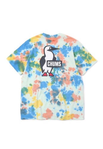 CHUMS multi CHUMS Booby Logo T-Shirt - Ocean-Dye D16CEAA716D268GS_1