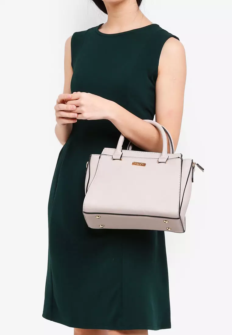 Saffiano Convertible Top Handle Bag