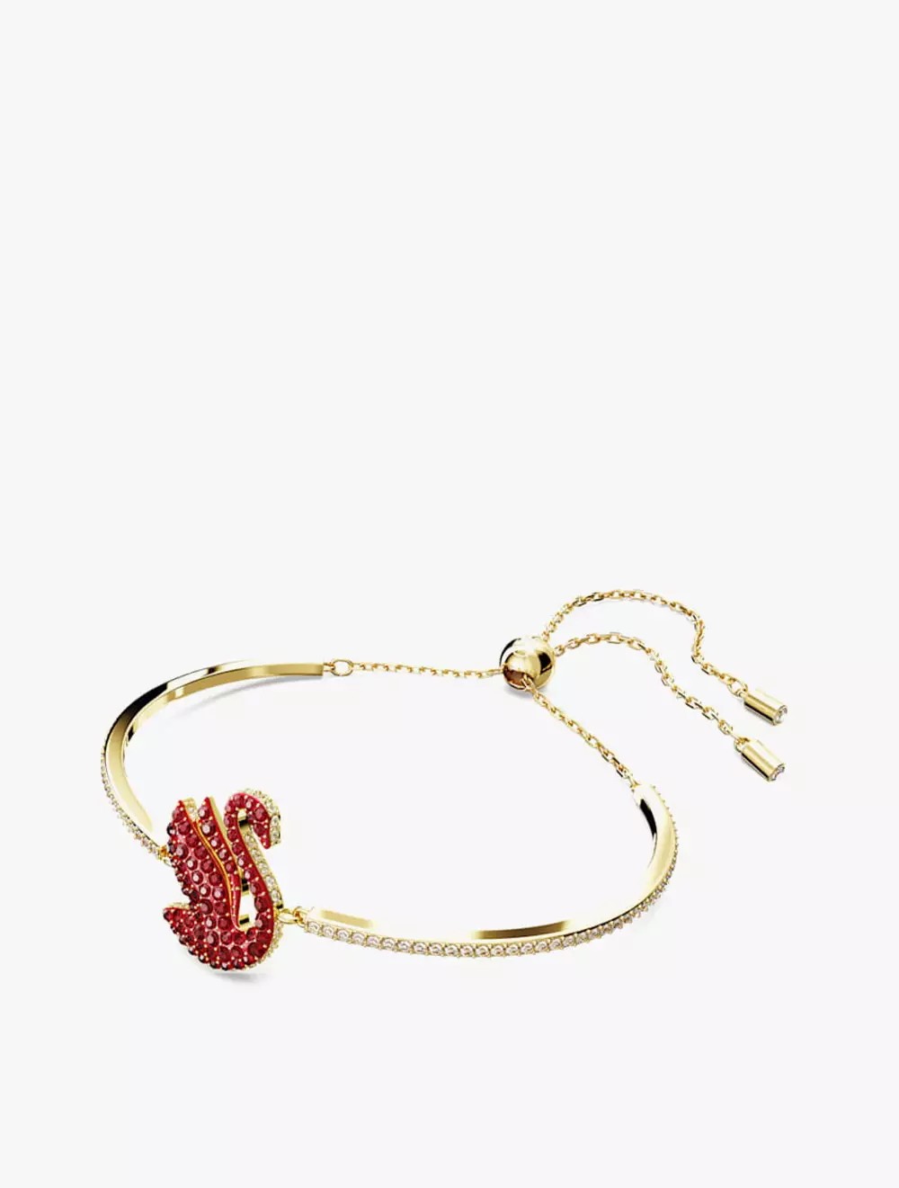 Jual Swarovski Swarovski Iconic Swan Bangle Swan Medium Red