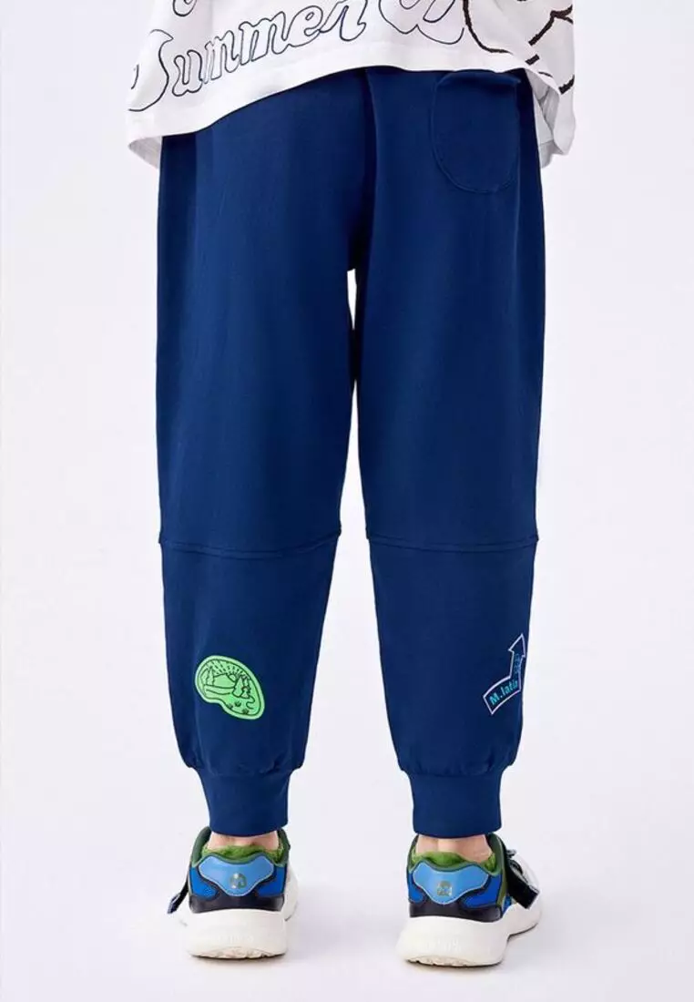 Graphic Print Cotton Long Jogger Pant