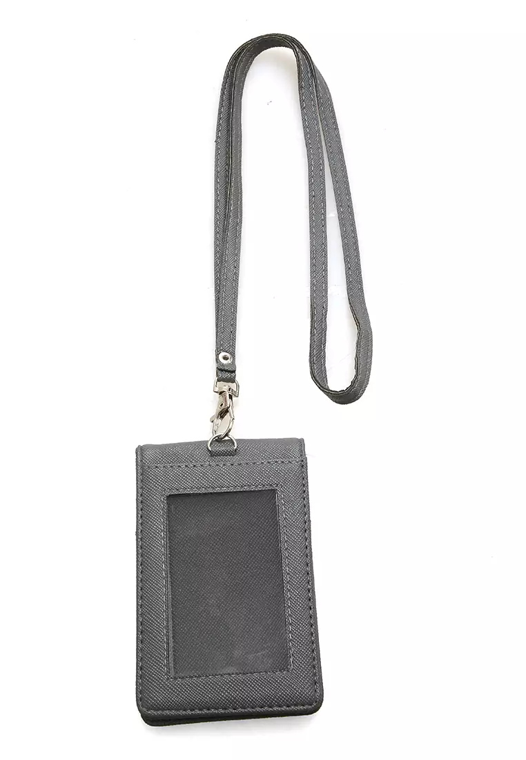 Azka Card Holder Two Side Bentuk Simple dan Minimalis - Abu-Abu