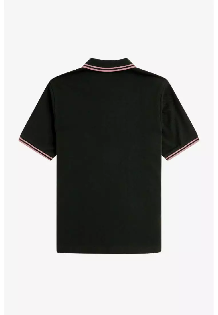 Fred Perry D3600 Twin Tipped Fred Perry Dress (Night Green / Dark Pink / Dark Pink)