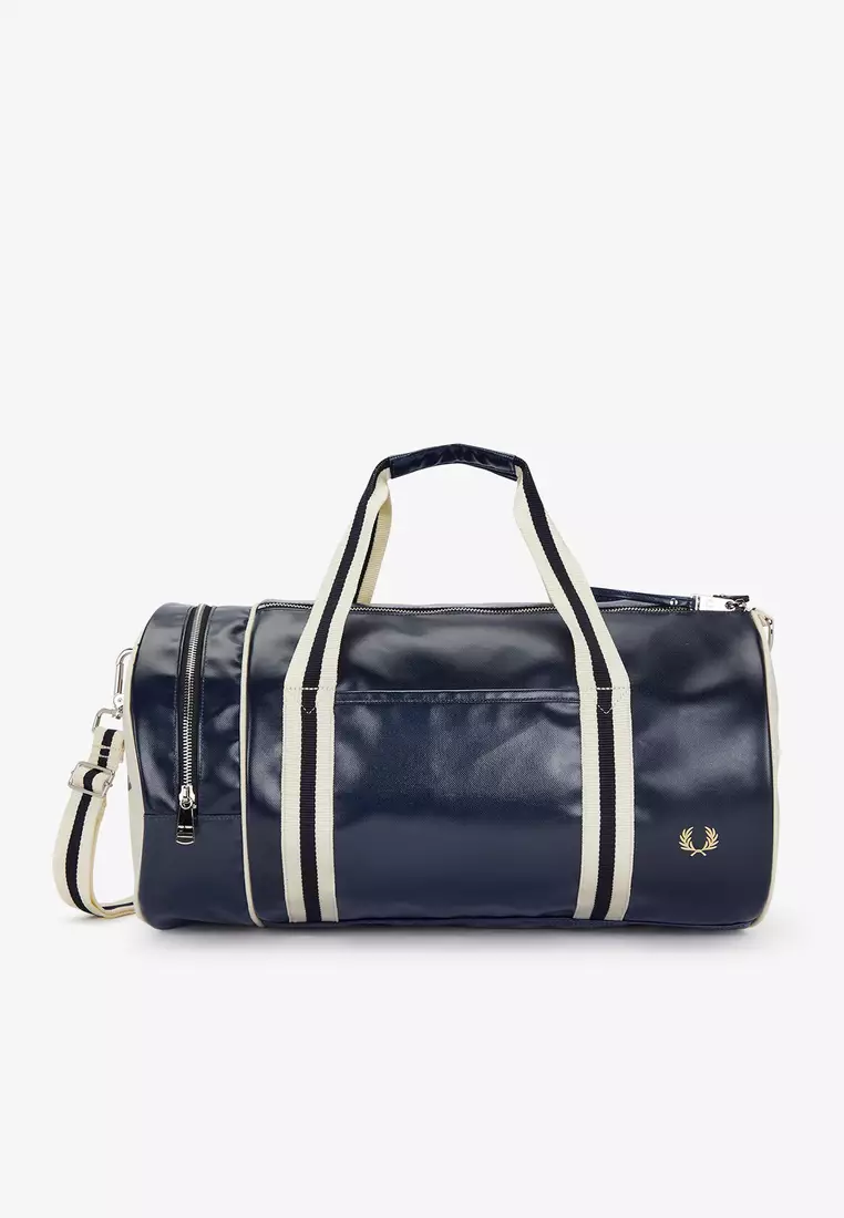 Buy Fred Perry Fred Perry L7220 Classic Barrel Bag (Navy / Ecru) Online ...