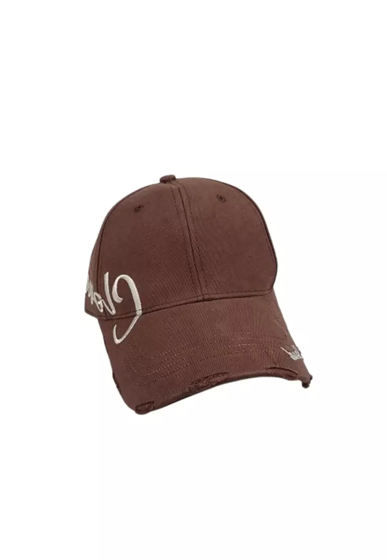 Topi Baseball Cap Embroidered Cloud - GN-56 ORIGINAL - Brown