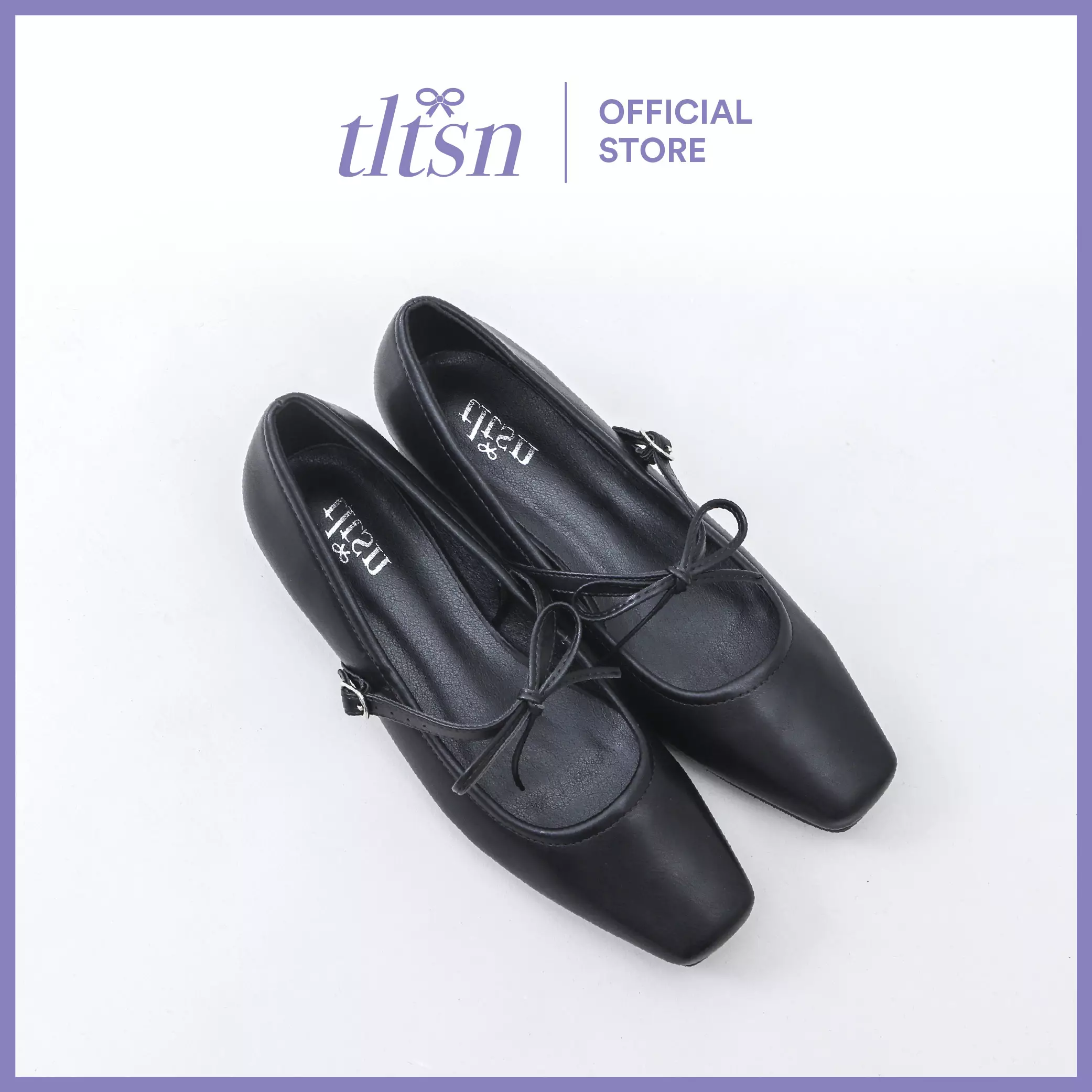 The Little Things She Needs - AGNES Flatshoes Sepatu Heels Wanita Black