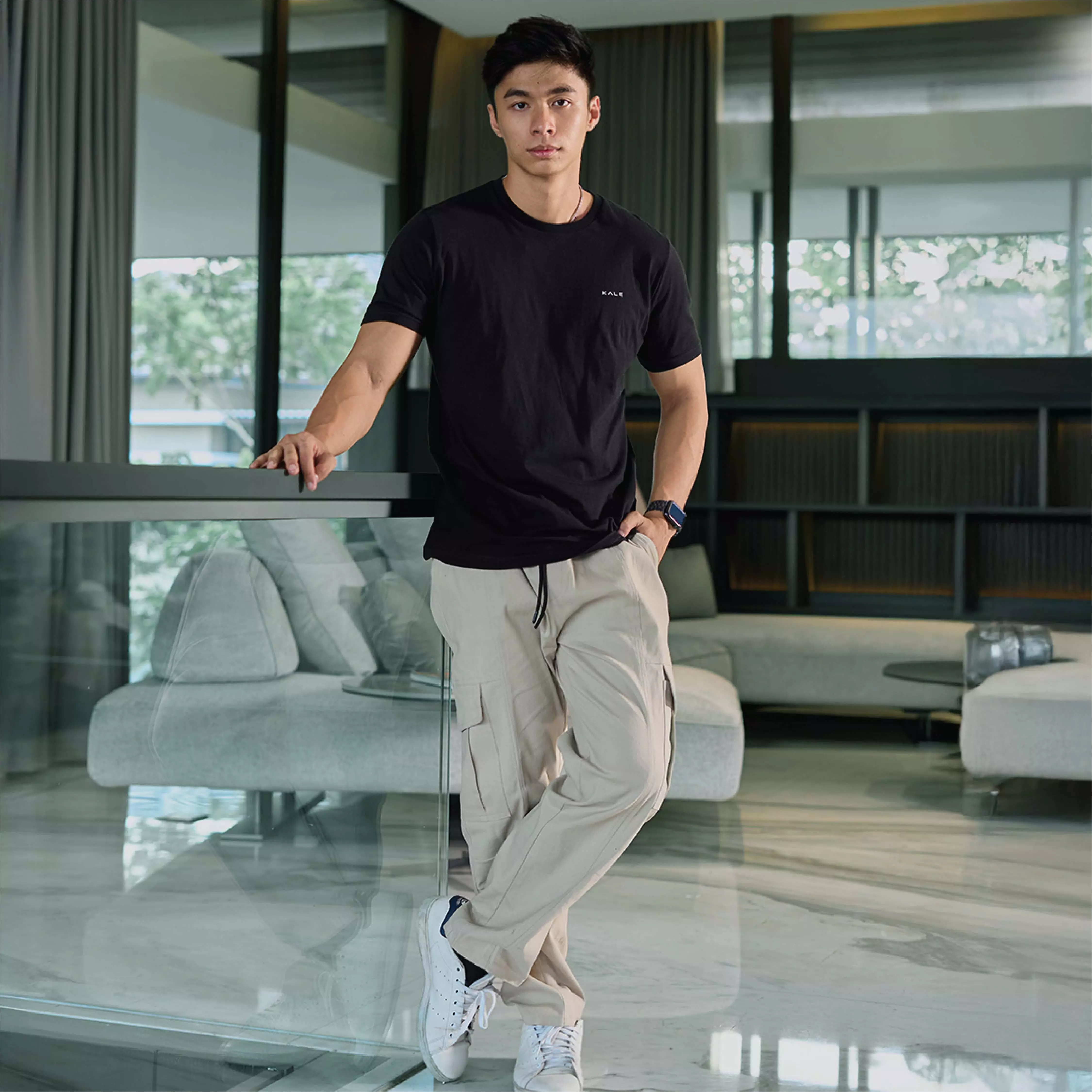 Kale Arion Black / T-Shirt Pria Lengan Pendek / Unisex