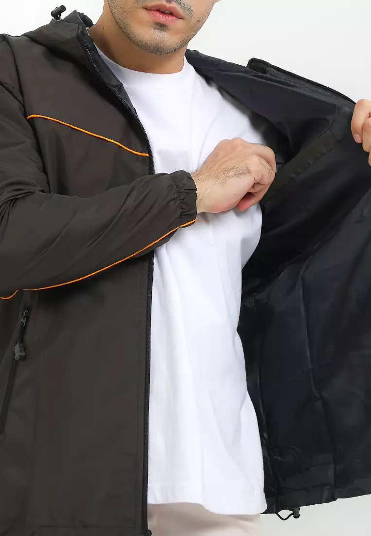 SYZLO Jaket Outdoor Packable Bisa Dilipat Jadi Tas - Brown