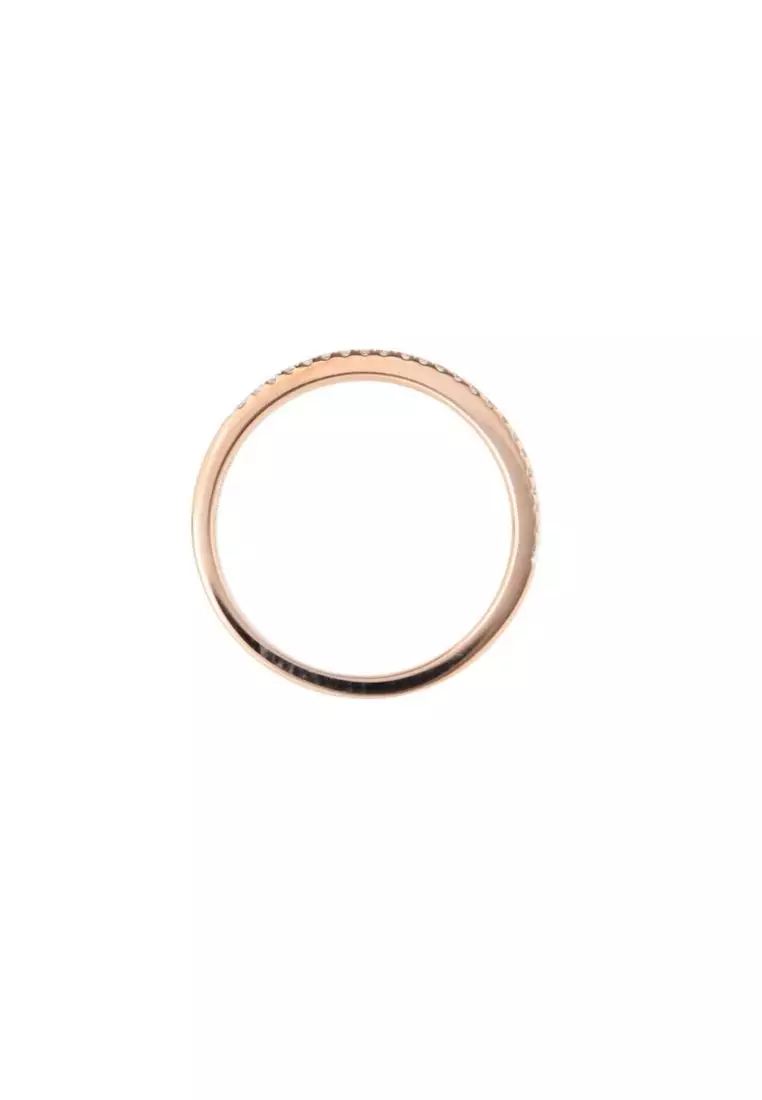 TOMEI Ring, Diamond Rose Gold 750