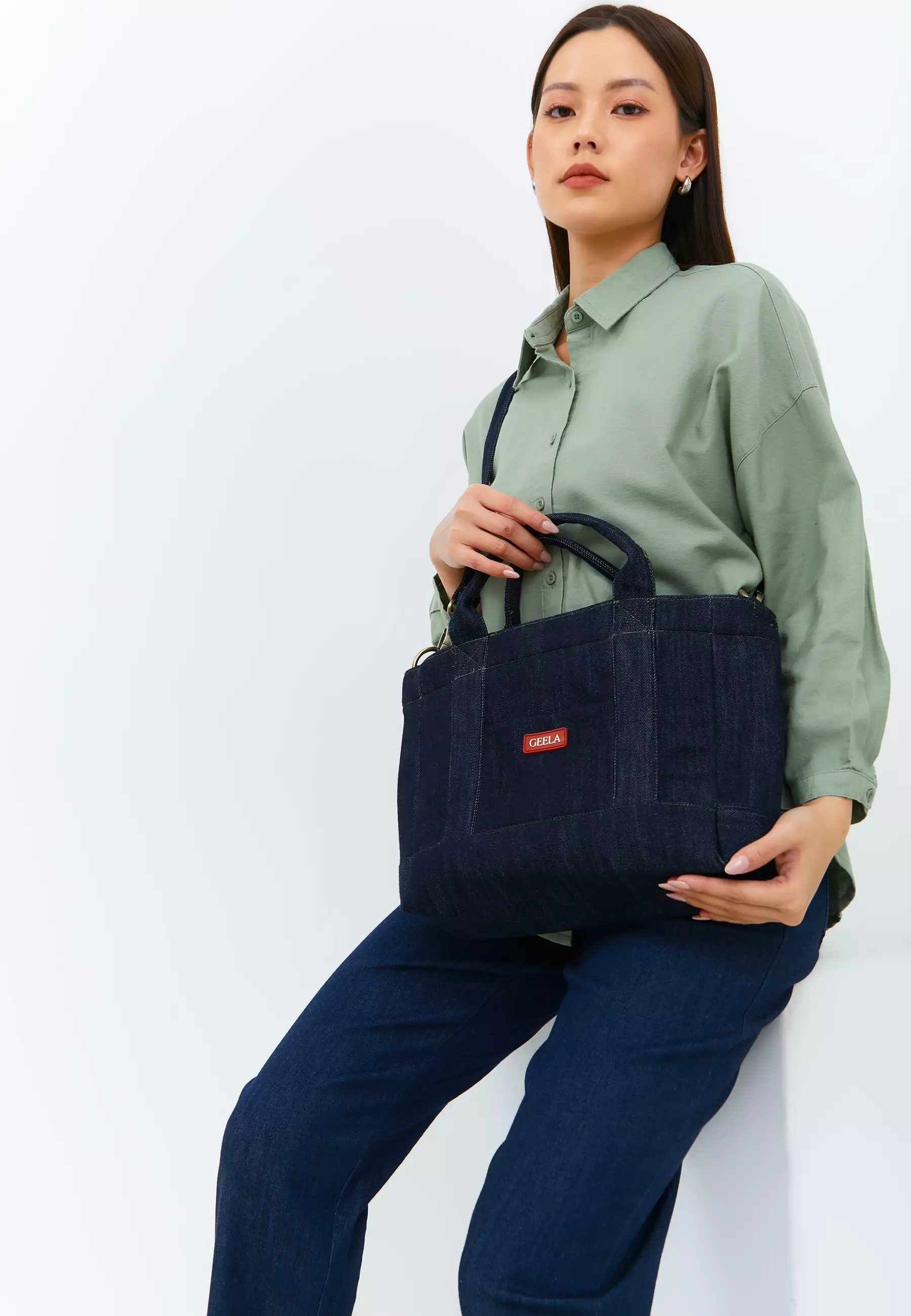 Taylor Satchel Dark Blue Bag (G.038)